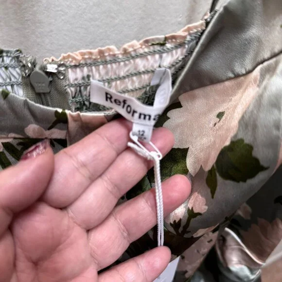 NWT reformation floral dress  size 12 - Picture 3 of 4